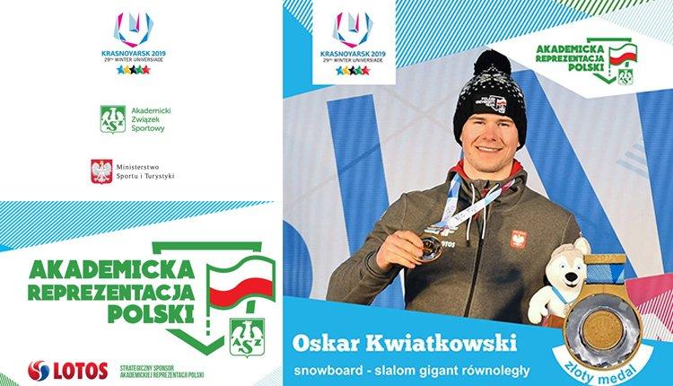 Złoto Oskara Kwiatkowskiego - studenta AWF w Krakowie podczas 29. Zimowej Uniwersjady Złoto Oskara Kwiatkowskiego - studenta AWF w Krakowie podczas 29. Zimowej Uniwersjady